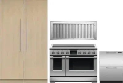 5 Piece Package Includes Refrigerator, Freezer, Range, Hood And Dishwasher